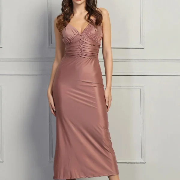 Rose Gold Bodycon Dress