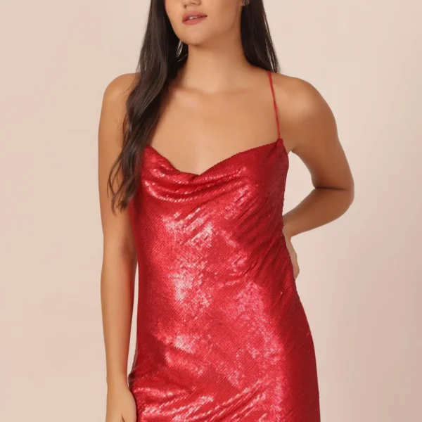 Red Sequin Dress