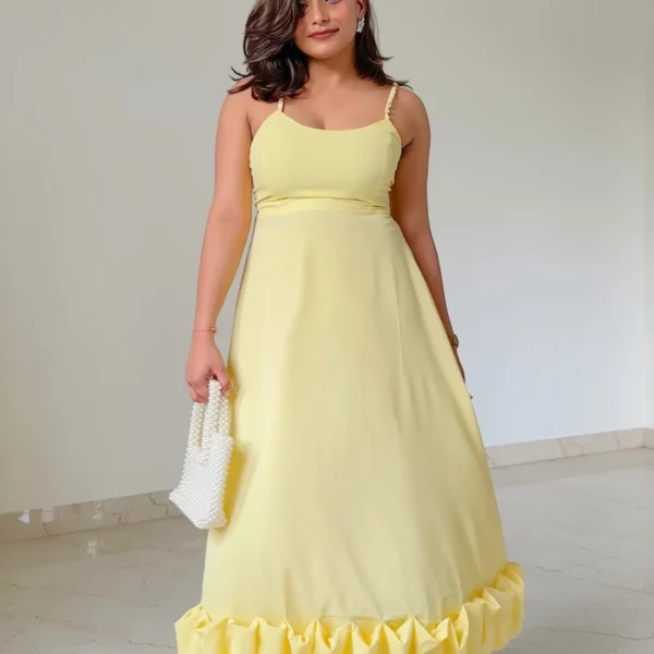 Liora - Butter Yellow Maxi Dress