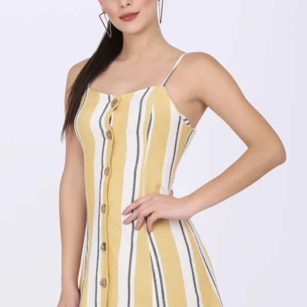 Striped Dress - Yellow