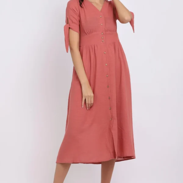 Linen Flare Dress